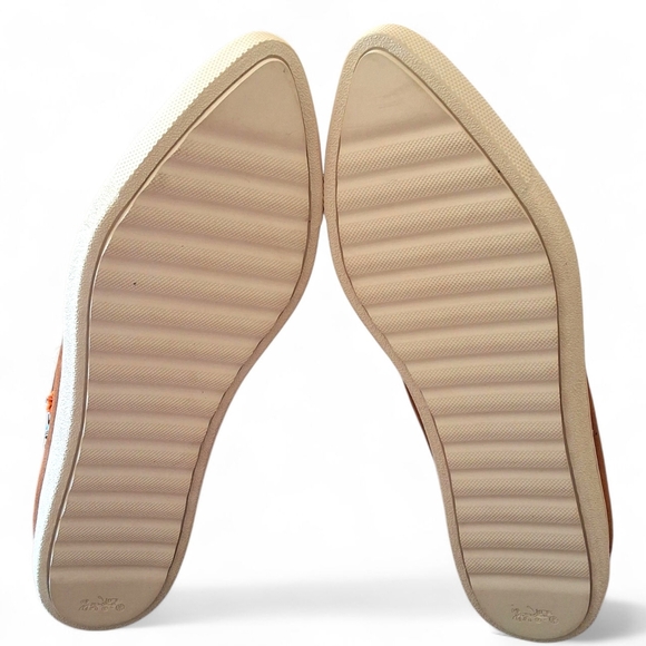 Coach Suede High Top Sneakers with Sequin Floral Embellishment - Picture 8 of 15